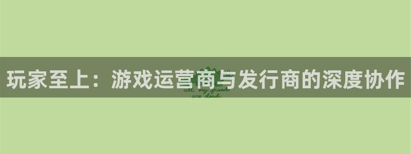 广州pp电子投资：玩家至上：游戏运营商与发行商的深度协作